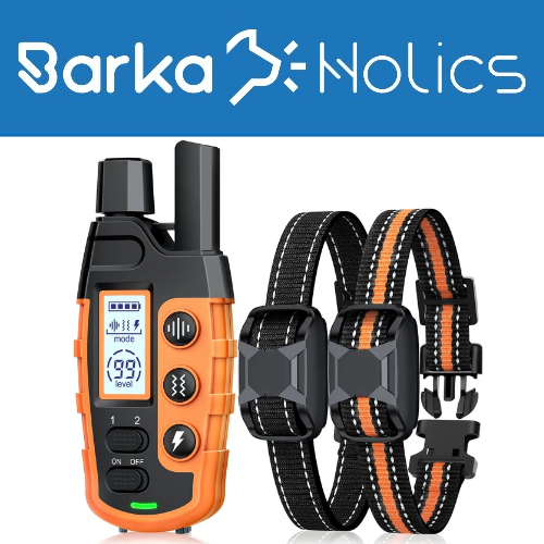 BARKAHOLICS® RS2 Remote Dog Training E-Collar 1000m 1-2 Dogs