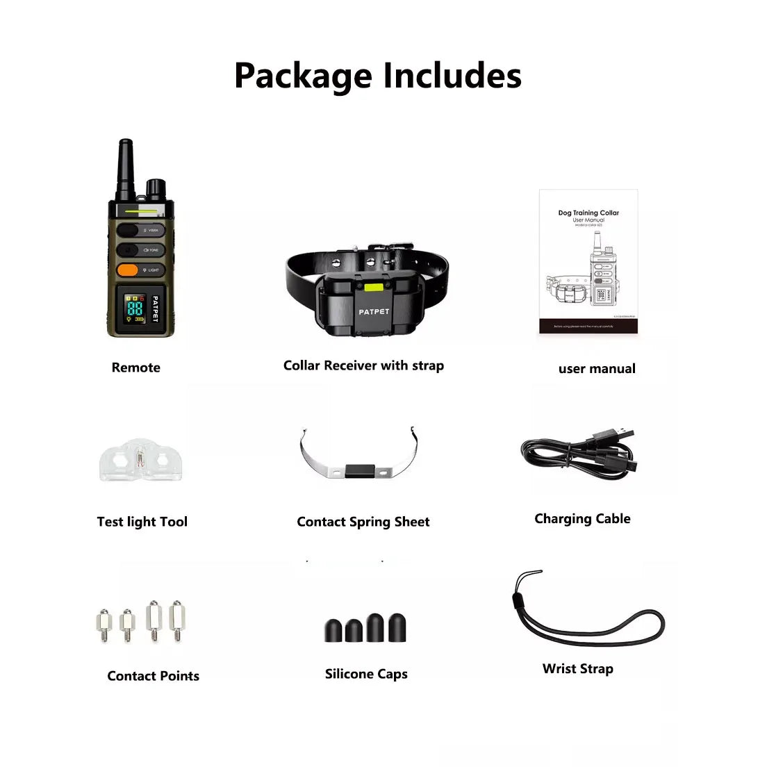 PETRAINER® PET625 Remote Dog Training E-Collar 1600m 1-2 Dogs
