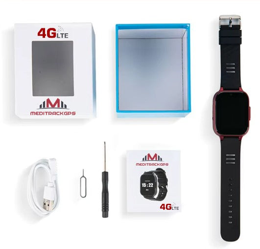 MEDITRACKGPS® MT52 Personal GPS Tracker Medical Alarm Watch 4G