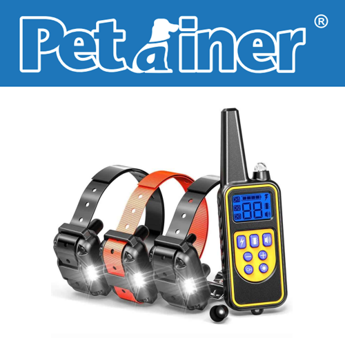 PETRAINER® PET776 Remote Dog Training E-Collar 800m 1-3 Dogs
