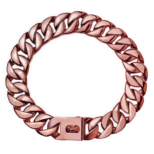 32mm Stainless Steel Cuban Link Dog Collar - BARKAHOLICS®