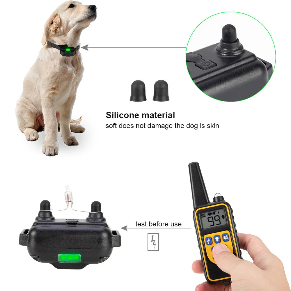 PETRAINER® PET776 Remote Dog Training E-Collar 800m 1-3 Dogs