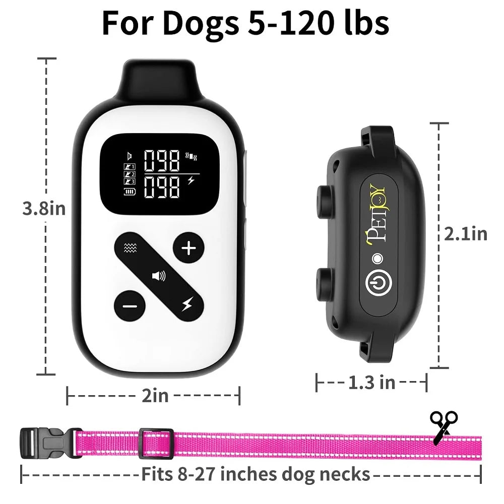 BH523R 2-in-1 Anti-Bark and Remote Dog Training Collar 1-3 Dogs 1000m